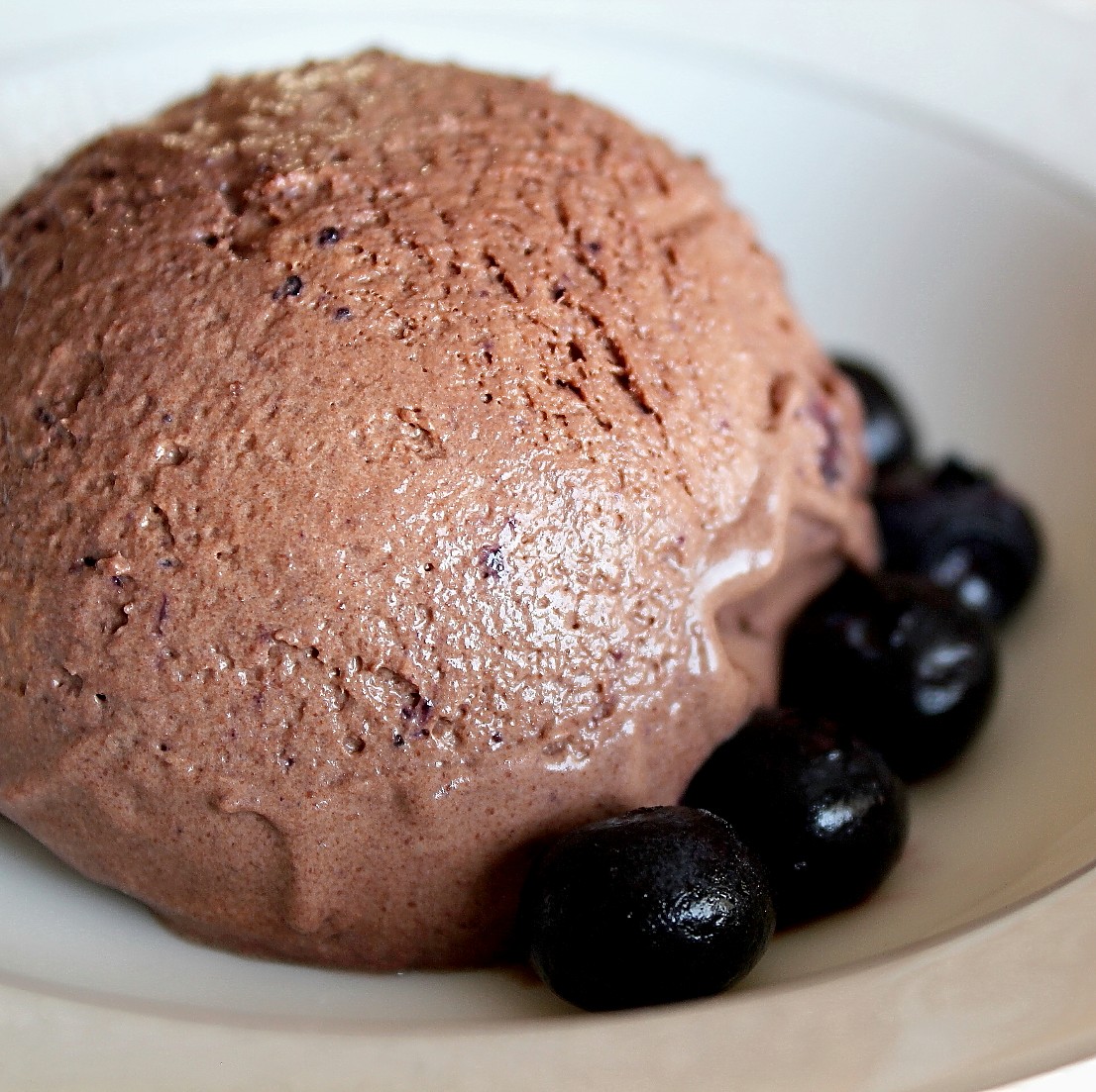 Chocolate Blueberry Ice Cream