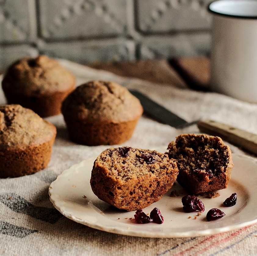 Cranberry Flaxseed Muffins