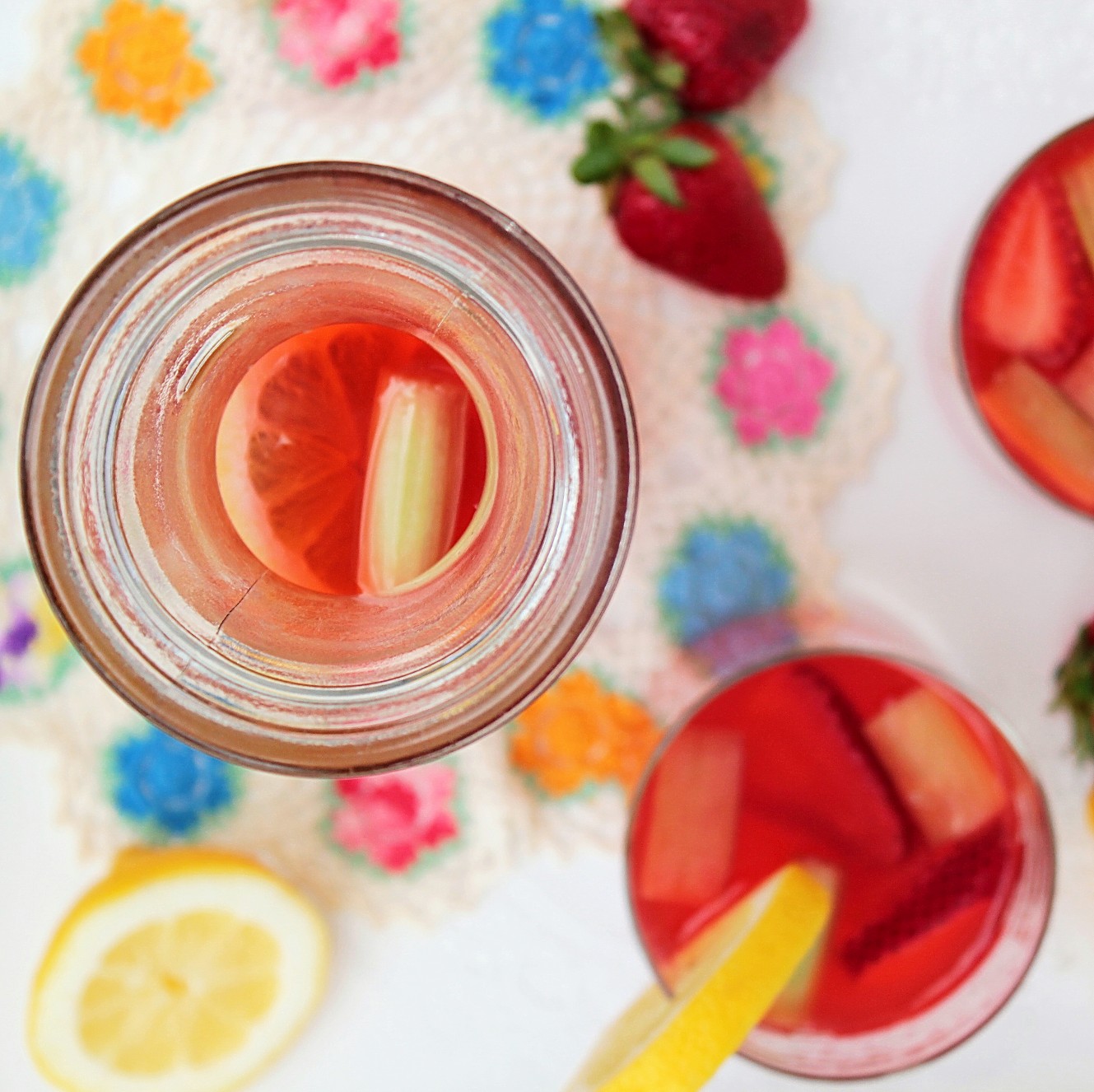 Strawberry Rhubarb Lemonade