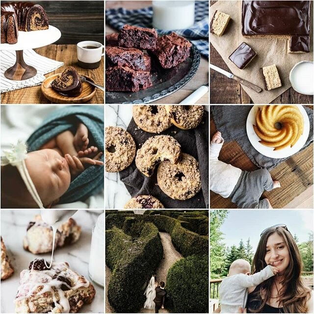 #top9 This year was defined by sleepless nights, new motherhood, and a full heart.
.
2019 brought little time for baking, but there was cake, doughnuts, and brownies. What else do you need?
.
Here's to more sweet foods and sweet moments in 2020!